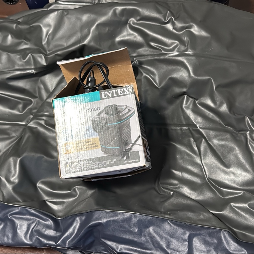 Intex Gray Air Mattress with Pump